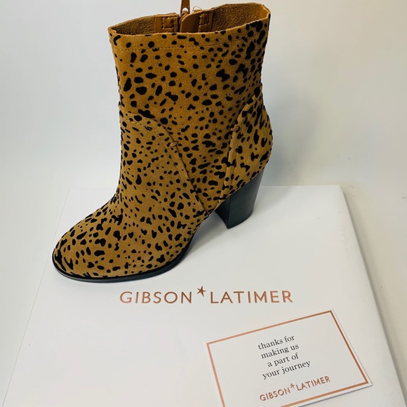 💥HP💥🆕Gibson & Latimer Lessonii Leopard Booties - Picture 7 of 9